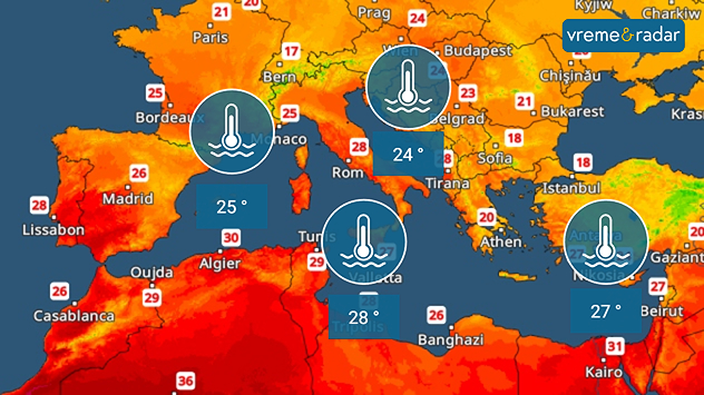 Temperatura mora na Mediteranu