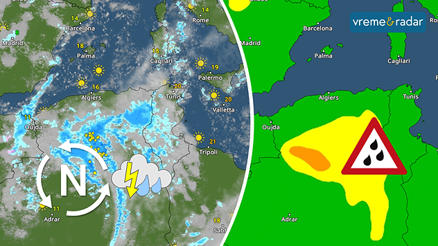 Jake kiše u Alžiru