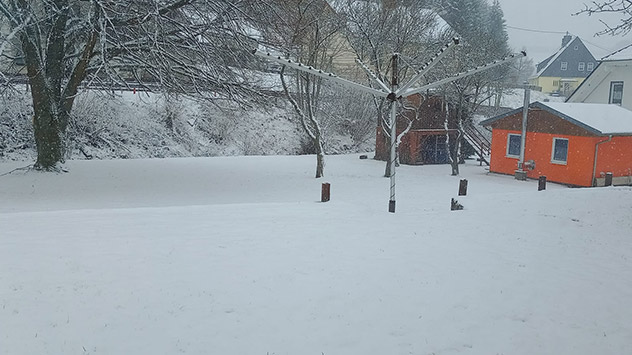 Schnee in Mettweiler