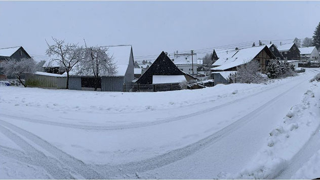Die Straßen sind im Oberbergischen Kreis sind glatt.