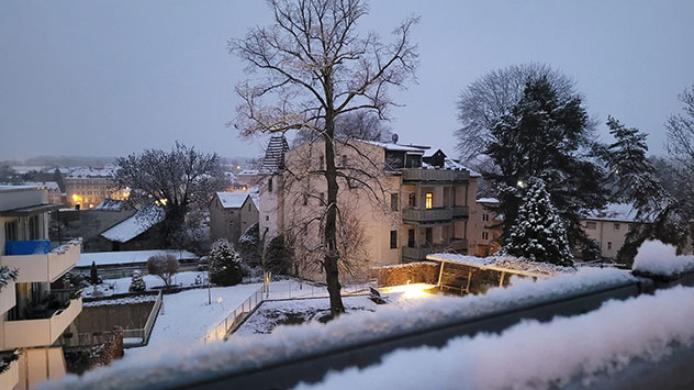 Neuschnee in Altenburg