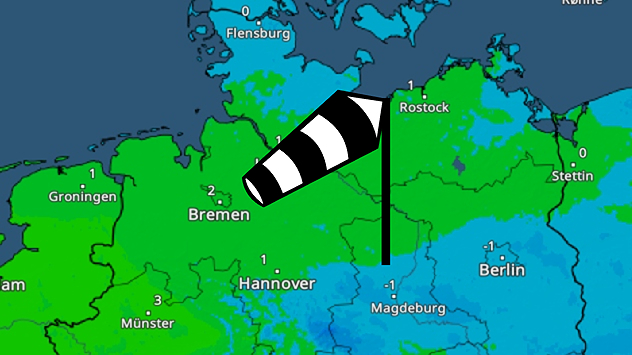Durch den Wind fühlt sich die Luft heute noch kälter an