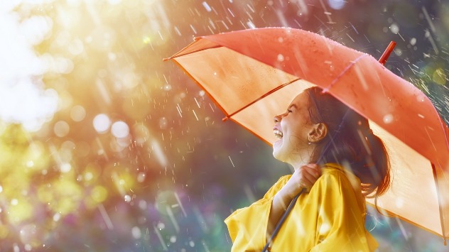 Passages pluvieux nécessitant un parapluie