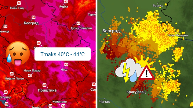 Ekstremno toplo, pa nevreme
