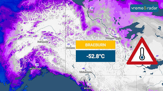 Vrlo hladni uslovi u Jukonu