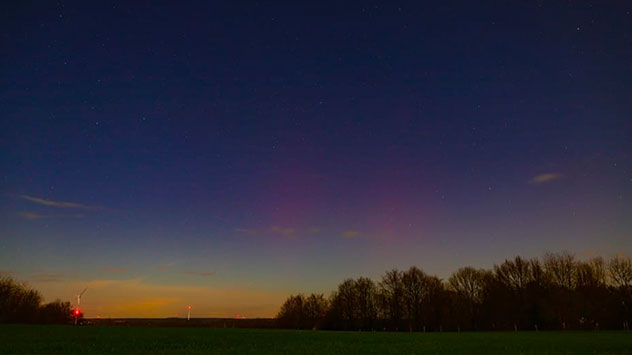 © Sabine Illerhues via WetterMelder Deutschland Polarlichter Deutschland