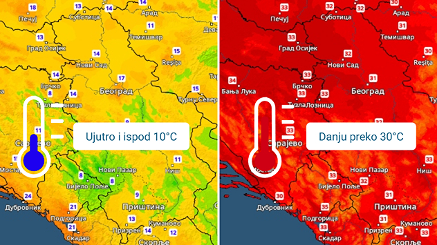 Jutarnja i dnevna temperatura