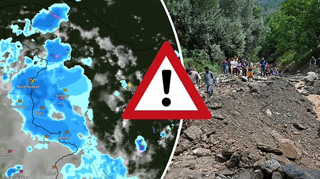 Intense downpours are triggering landslides and flooding risks across the region.