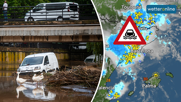 Unwetterchaos in Teilen Spaniens