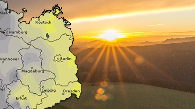 Sonnenschein im Osten Deutschlands