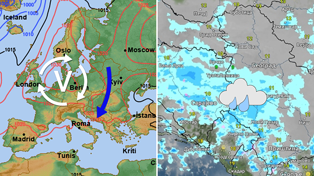 Sveže, povremeno kiša