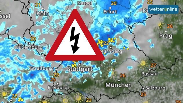 Gewitter im WetterRadar