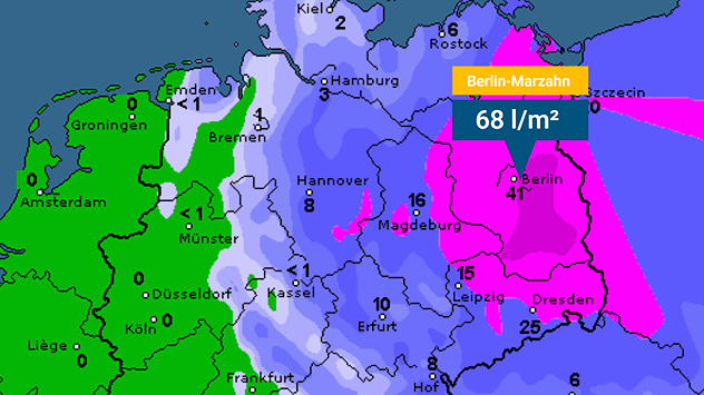 Seit Donnerstag hat es in Teilen Ostdeutschlands schon ordentlich geregnet.