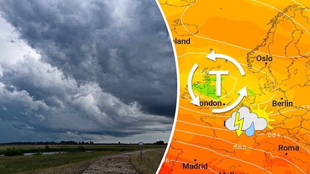 Dunkle Regenwolken - Tief bei England beeinflusst unser Wetter (c) Traute Lutz