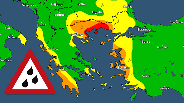 Una borrasca está dejando días de tiempo severo en el Mediterráneo oriental.