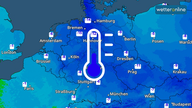 Die bitterkalte Nacht zum Sonntag im TemperaturRadar