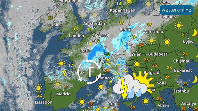 WetterRadar-Montagabend