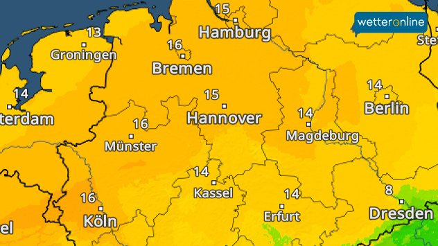 TemperaturRadar Montag