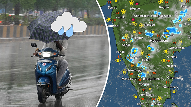 Northeast India will see intense weather, especially in Assam, Meghalaya, and nearby regions.
