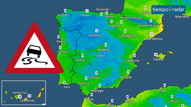 Las temperaturas seguirán bajas, aunque podrán ir recuperándose la próxima semana. Las heladas ganarán extensión los próximos días, apareciendo en amplias zonas del país, a excepción del tercio sur y litorales. A partir del domingo, las mínimas irán en aumento.