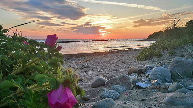 Schon am nächsten Tag sieht es an der Küste wie hier auf Rügen wieder freundlicher aus. 