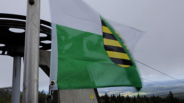 Sturm auf dem Fichtelberg