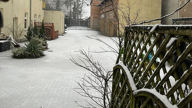 © Bea Trice via WetterMelder Deutschland Ein wenig Schnee gibt es in Neustrelitz im Südosten von Mecklenburg-Vorpommern.