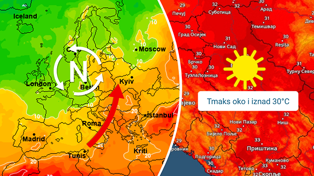 Otopljenje u ponedeljak i utorak