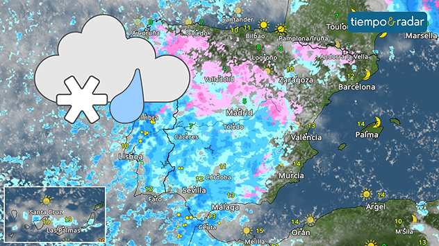 El paso de frentes activos está asegurado hasta el fin de semana, asociados a borrascas atlánticas que avanzarán hacia la Península.