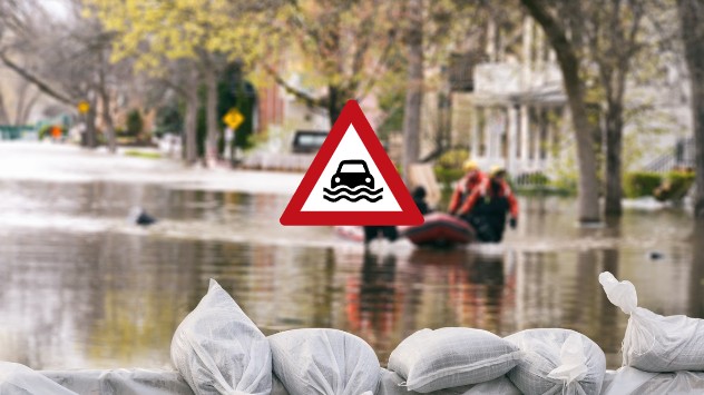 Inondation urbaine suite aux pluies