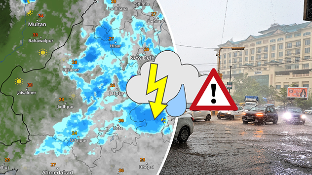 Heavy rains lash several districts of Rajasthan, schools remain closed.