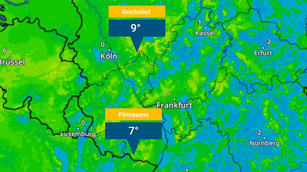 TemperaturRadar von 6:30 Uhr