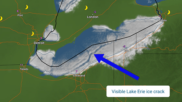 Great Lakes ice crack teaser.