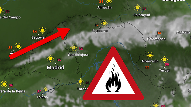 Tres incendios calcinan en territorio madrileño y siguen sin control.