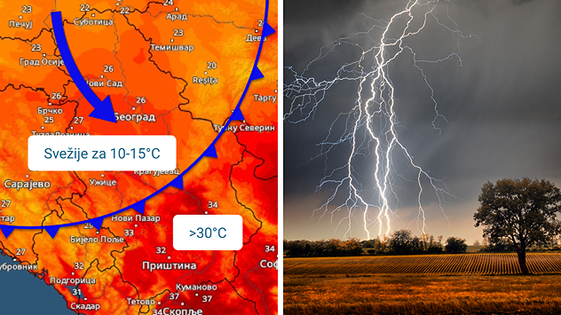 Zahlađenje i pljuskovi