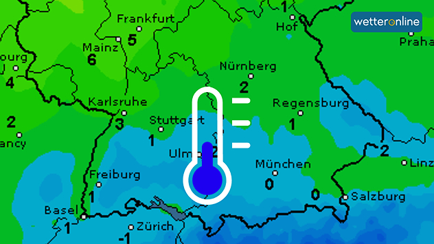 Die Karten zeigt, wo es am Mittwoch Bodenfrost gibt.
