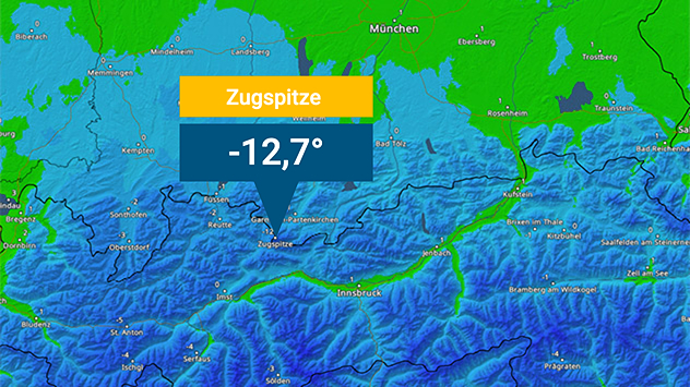 TemperaturRadar Zugspitze