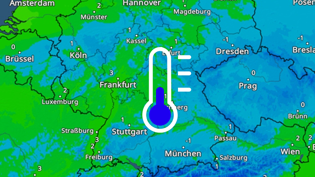 TemperaturRadar für Samstagnachmittag
