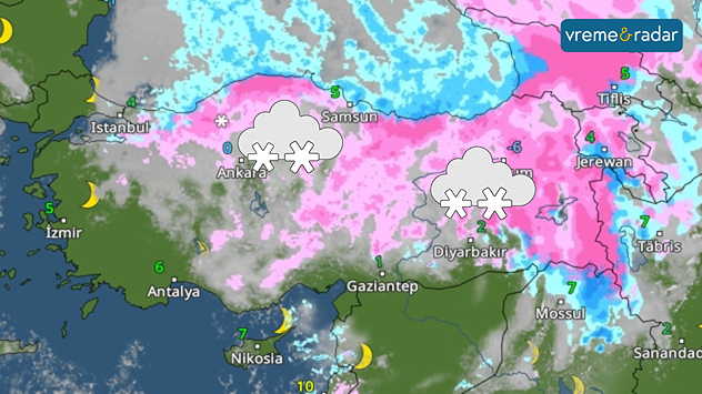 Snežne padavine u Turskoj