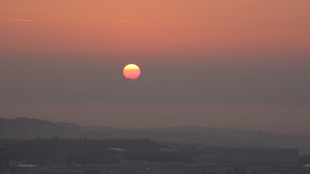 Sonnenaufgang über dem Edertal 