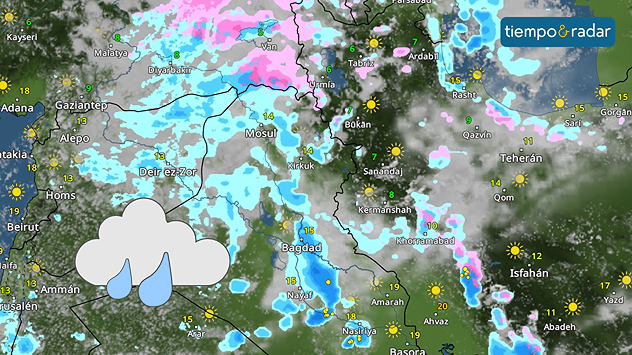 Se esperan precipitaciones en muchas áreas del país. 