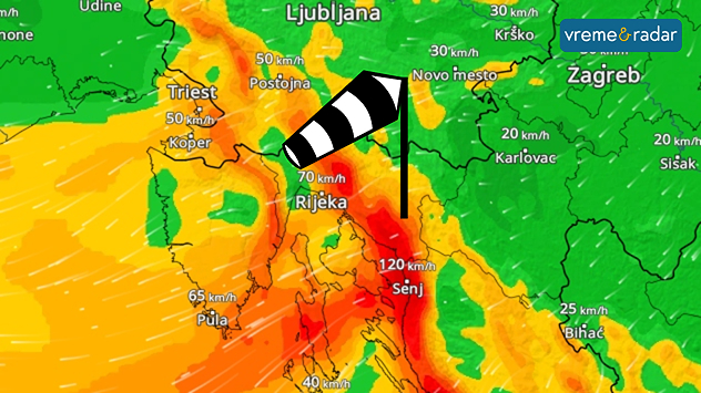 Jaka bura na Jadranu