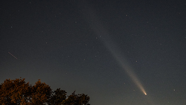 © Holger Pillarz Auch in Syke bei Bremen war das Himmelsschauspiel sehr gut zu sehen.