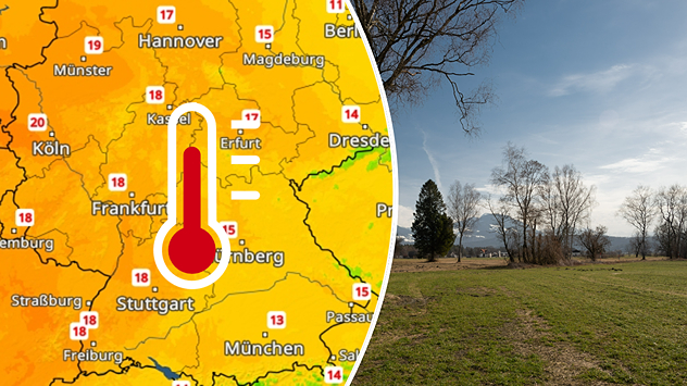 Falls sich die Sonne durchsetzt, kann es am Mittwoch erstmals in diesem Jahr für die 20-Grad-Marke reichen.