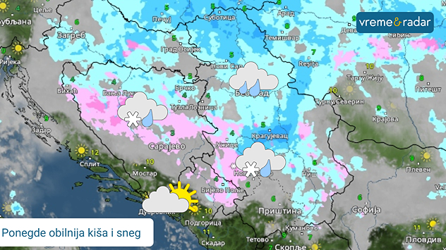Oblaci, kiša i sneg