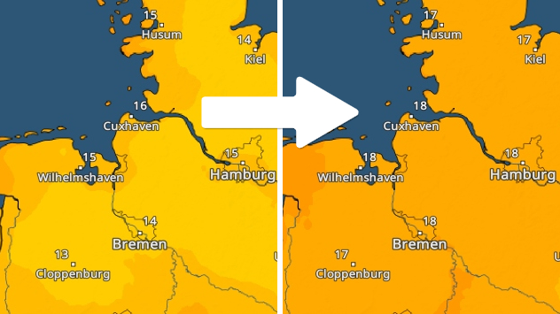 Heute Morgen war es im Nordwesten recht frisch. Am Freitag sieht das wieder anders aus.