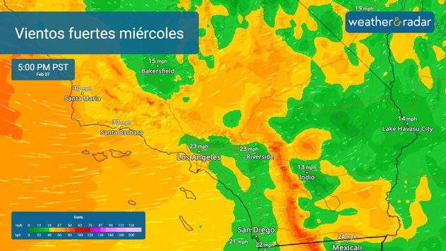Vientos fuertes sobre el sur de California pudiesen causar que más árboles y tendido eléctrico caigan. 