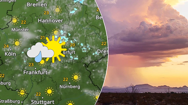 Heute gibt es vor allem über der Landesmitte ein geringes Schauerrisiko. 