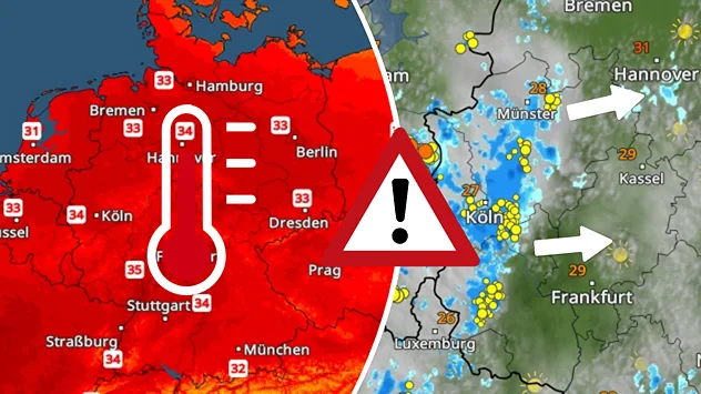 Große Hitze am Freitag entlädt sich in schweren Gewittern.