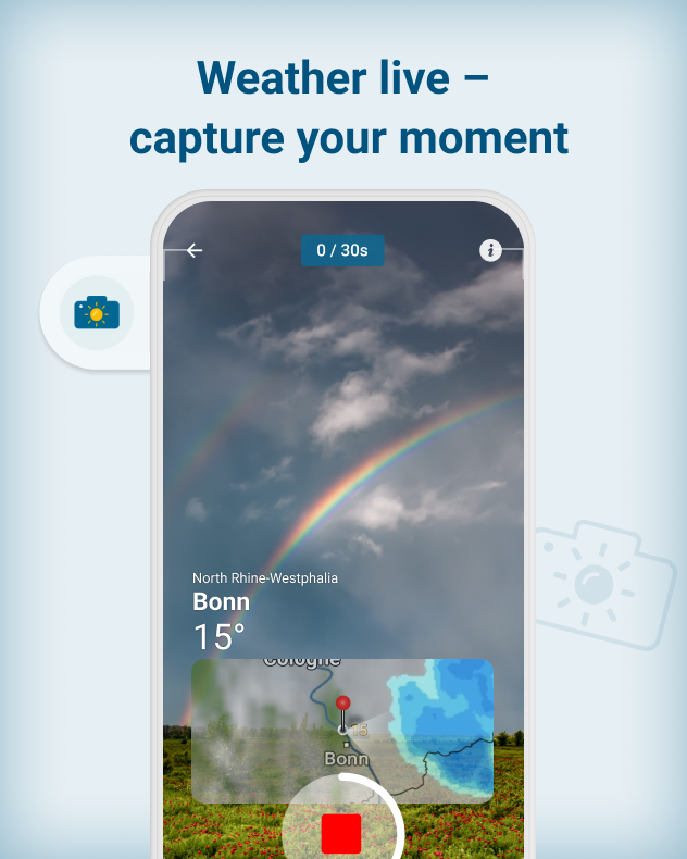 Weather live - Capture your moment on the Weather &amp; Radar app!